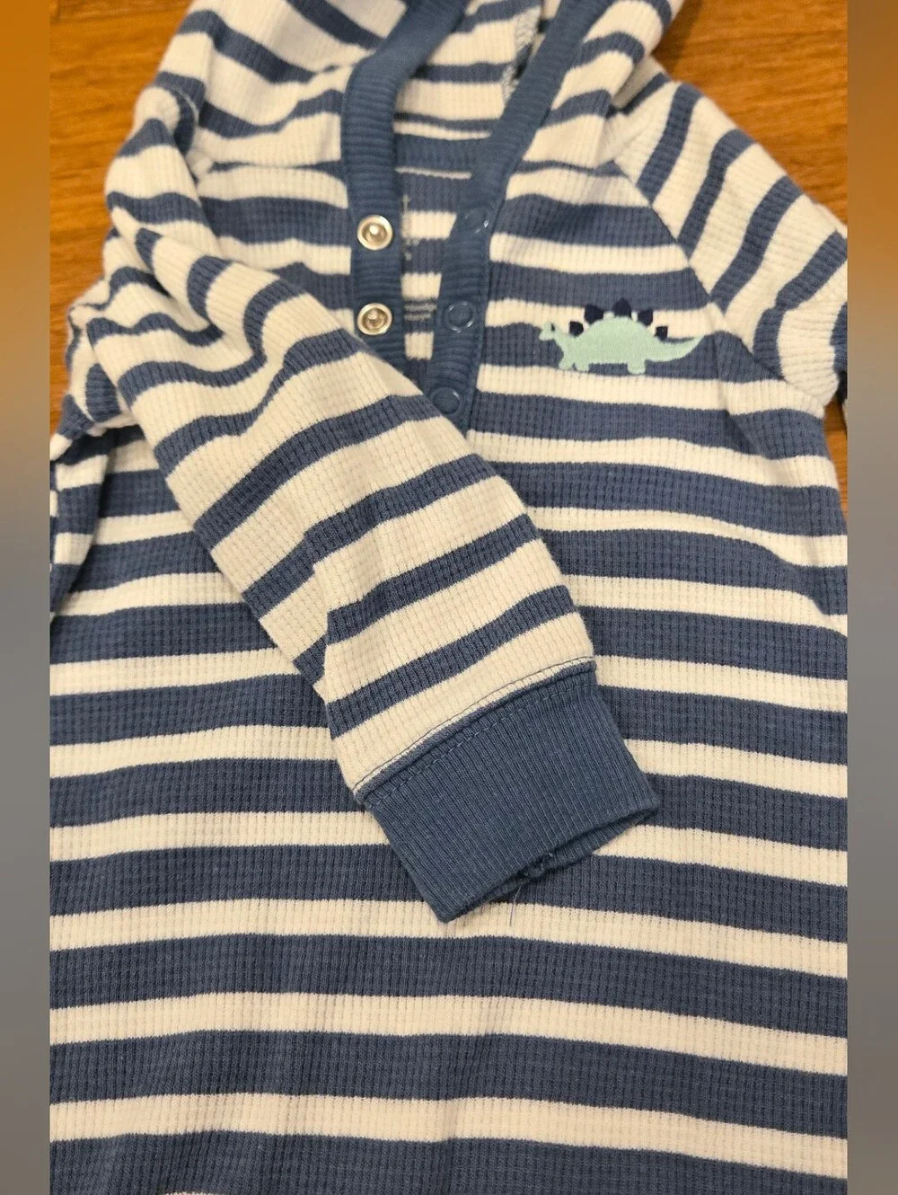 Carter's Long Sleeve Striped Hooded Bodysuit